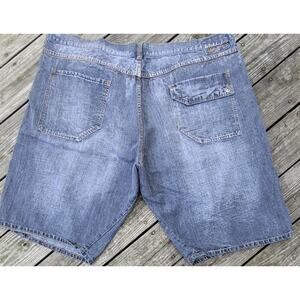 Karl Kani Mens Denim Shorts Size 52 White Big & Tall